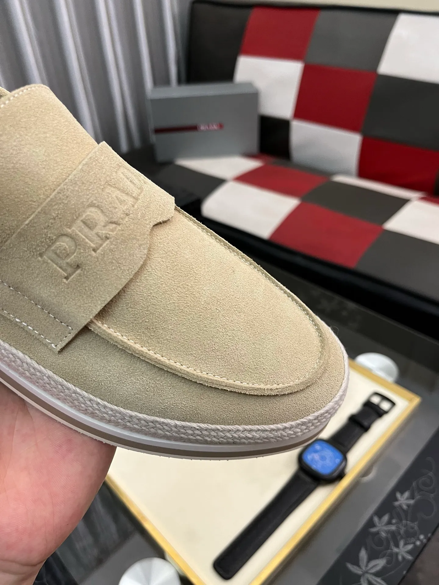 Men's men's shoes 💰458⌚️⌚️prada: new spring and summer casual shoes, sports sneakers, fabric: imported cowhide, lining: original lining, sole: original sole, size: 38-445️⃣color optional